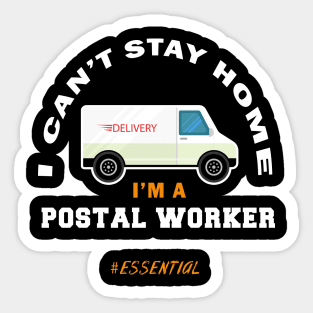 Postal Worker 2020 Quarantined Sticker